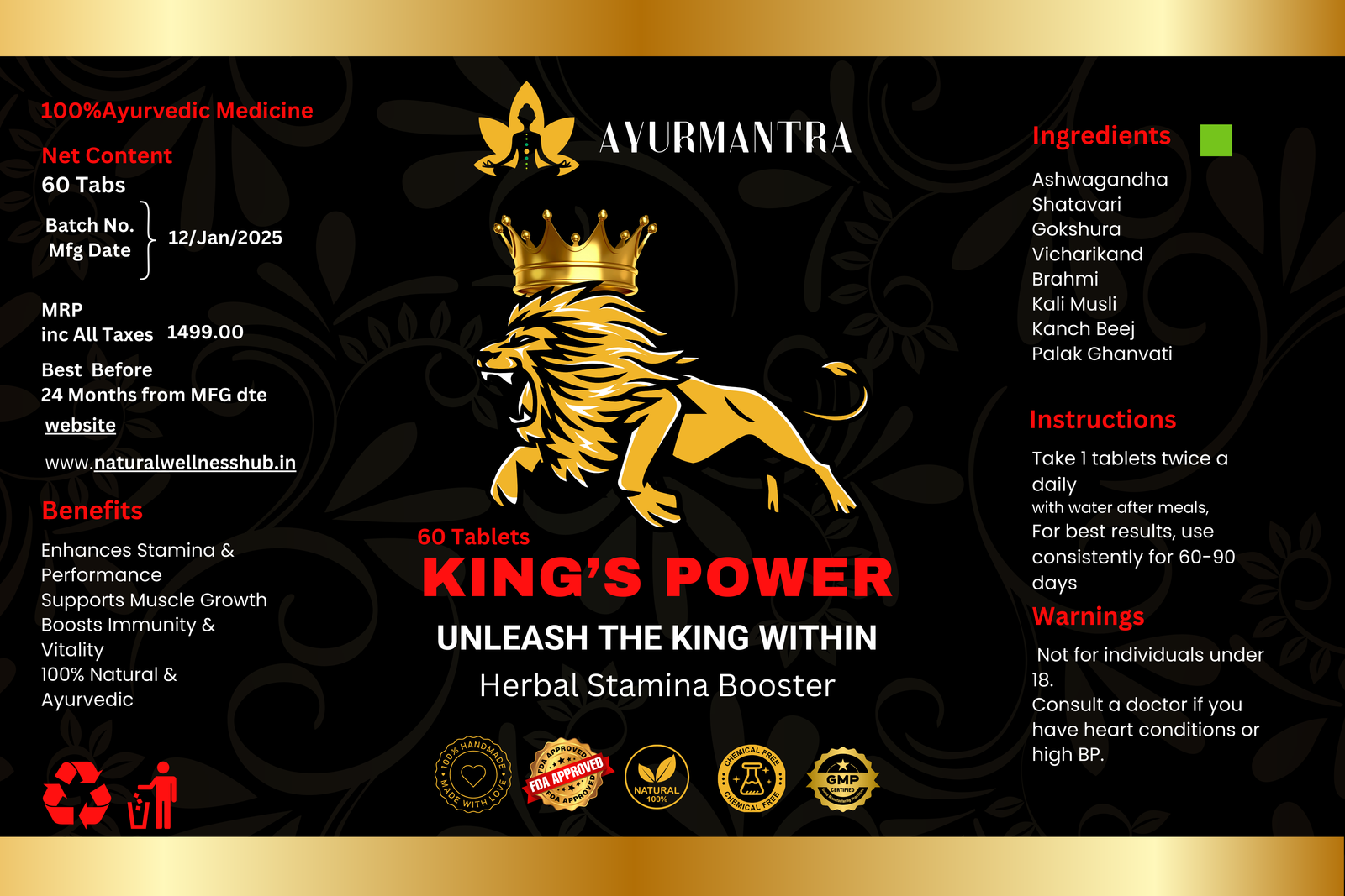 Ultimate Men's Wellness Pack π₯ Boost Strength πͺ, Mental Clarity & Gut Health Naturally - Image 7
